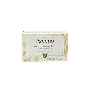 AVEENO Naturals Moisturizing Bar for Dry Skin - Pack of two bars, gentle cleansing with nourishing oat formula.
