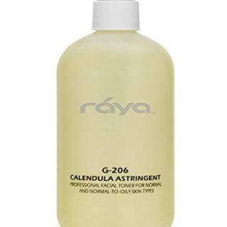 RAYA Calendula Astringent with AHA 16 oz: Glycolic Facial Toner for Combo and Partially Oily Skin - Helps Normalize pH and Fight Bacteria - Made With Alpha Hydroxy Acids - Paraben-Free