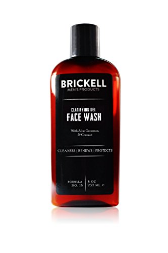 Brickell Men's Clarifying Gel Face Wash for Men