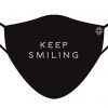 Face Mask Smiling Rhinestone Saying Breathable And Reusable Half Face Earloop