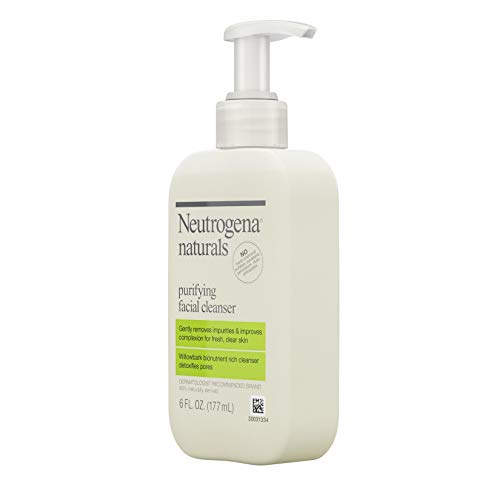 31fk+gbwgWL Neutrogena Naturals Purifying Daily Facial Cleanser with Natural Salicylic Acid – Clear & Smooth Skin"