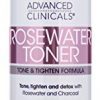 Rosewater Face Toner with Charcoal and Aloe Vera