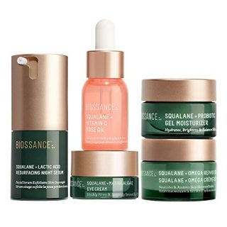 Vitamin C Rose Face Oil Biossance Overachievers Set