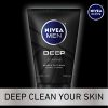 NIVEA Men DEEP Cleaning Beard & Face Wash | Natural Charcoal Cleanser 3.3 fl. oz.