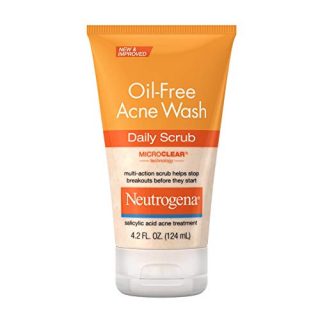 Neutrogena Oil-Free Acne Face Scrub: Clinically Proven Acne Treatment for Clearer, Healthier-Looking Skin