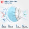 Protective Disposable Face Mask 3-Ply HDFK - Breathable for Office, School, Outdoor - 50 Pack