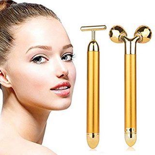 Beauty Bar 24k Gold Skin Care Face Massager Roller