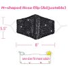 Sequin Bling Face Masks Sparkle Glitter Washable