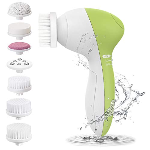 Face Spin Brush with 7 Brush Heads for Deep Cleansing