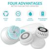 Facial Cleansing Spin Brush Set with 4 Exfoliation Brush Heads