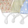 Floral Plaid Polka dot Face Mask For Womens