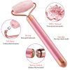 Vibrating Jade Roller for Face - 2 in 1 Electric Face Roller Massager