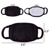 Black Face Mask Anime Pattern Cotton