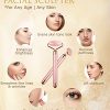 Facial Roller Massager 2 IN 1 Rose Quartz