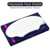 50PCS Disposable Face Shields - Clear Visors for Hair Cutting, Showers, and Salon Services - Eye Protection for Makeup and Eyelash Extensions