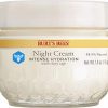 Burt's Bees Intense Hydration Night Cream - Skin Restoration for Fine Lines and Wrinkles - 1.8 Ounces