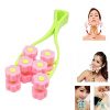 Flower Type Massage Roller for V Face Pull Tight Firming