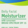 Facial Moisturizer with Sunscreen Broad Spectrum SPF 15