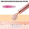 Electric Rose Quartz Face Roller - 3-In-1 Vibrating Jade Roller for Anti-Aging, Wrinkle Reduction, and Skin Firming