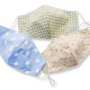 Floral Plaid Polka dot Face Mask For Womens