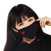 Reusable Face Mask Black Anti-dust Cotton Washable Windproof
