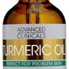Advanced Clinicals Turmeric Oil - Hydrating Face Serum with Rose Extract & Jojoba Oil for Radiant, Blemish-Free Skin ✨