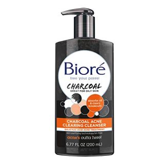 Acne Clearing Facial Cleanser Salicylic Acid and Natural Charcoal