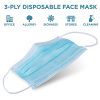 Face Masks Blue Disposable Comfortable Nose/Mouth Coverings
