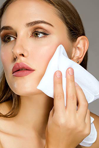 41hdrKXUNIL.SL1500 Eco-Friendly Organic Face Cleaning Cloths – Reusable Muslin Makeup Removers (Pack of 3)