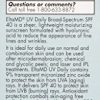 UV Daily Face Sunscreen Moisturizer with Hyaluronic Acid