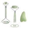 Kimkoo Jade Roller for Face-3 in 1 Kit with Gua Sha Massager