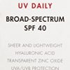 UV Daily Face Sunscreen Moisturizer with Hyaluronic Acid