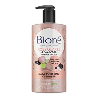 Face Wash Bioré Rose Quartz Charcoal Daily Purifying Cleanser