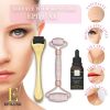 Derma Roller Jade Roller Vitamin C Hyaluranic Face Serum Kit