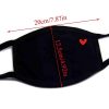 Reusable Face Mask Black Anti-dust Cotton Washable Windproof