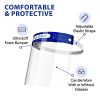 Plastic Face Shield 2 Pack - Full-Face Protection for Medical and Everyday Use - Anti Fog, Anti Scratch, Comfortable Fit