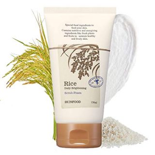 Rice Daily Scrub Foam Micro Fine Rice Bran Facial Scrub Foaming