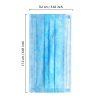 100 Pcs Disposable 3 Ply Earloop Face Masks - Premium Non-Woven Material, Blue