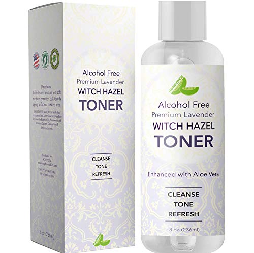 Witch Hazel Toner with Aloe Vera for Skin Face