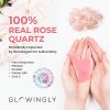 GLOWINGLY Rose Quartz Gua Sha Face Massager