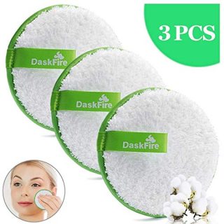 Reusable Makeup Remover Pads - Three soft cotton pads for eco-friendly makeup removal.