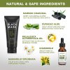 Blackhead Remover Charcoal Mask with Brush & Tea Tree Serum