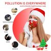 Christmas Disposable Face Mask Christmas Tree Santa Print Design