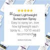Ultra Sheer Face Mist Sunscreen Spray