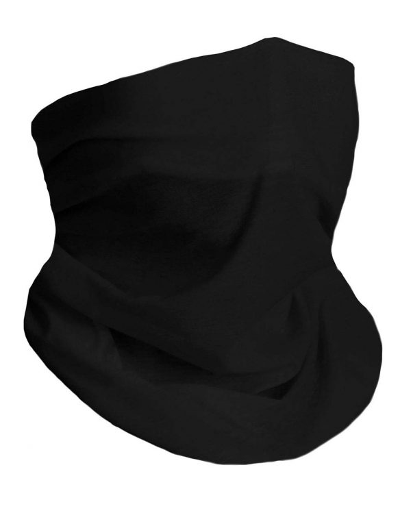 Black Neck Gaiter Face Scarf Mask Bandana