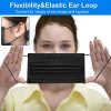 Disposable Black Face Masks 50-Pack: Soft & Breathable Daily Protection