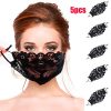 Breathable Lace Embroidery Thin Face Mask