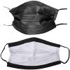 100 Pack Black Disposable Face Masks with Adjustable Ear Loops and 3-Layer Protection