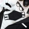 Cloth Face Mask with Filter Black/Navy/Gray