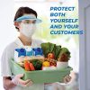 Face Protective Mask with Anti-Fog Coating